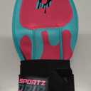 Youth Baseball/Softball Sliding Mitt (Teal/Pink), XL