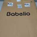 Babelio 26-31 in Narrow Baby Gate for Stairs with Wide Door, Press Guard II Pressure/Wall Mount, Dual Lock with Indicator, Auto Close, Heavy Duty, Easy Install for Doorways, Kitchens, Hallway, White
