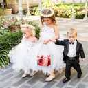 Clear Flower Girl Baskets for Wedding Acrylic Flower Basket With Pearl Handle Wedding Baskets for Flower Girls - Here Comes the Bride