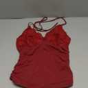 Trendy Queen Womens Summer Halter Tops Going Out Crop Top 2025 Fashion Cowl Neck Shirts Backless Sexy Cute Y2K Clothes (Medium, Red)