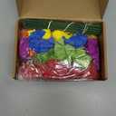 Syhood 50 Pcs Pride Rainbow Flower Bulk Gay Day Decoration Mexican Marigold Flowers Decoration Rainbow Lesbian Party Favors Tropical Pride LGBT Accessories Lais Hawaiian Luau Party Decorations