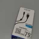 6 Foot Braided Nylon Micro Black Chrome USB Charge/Sync Cable