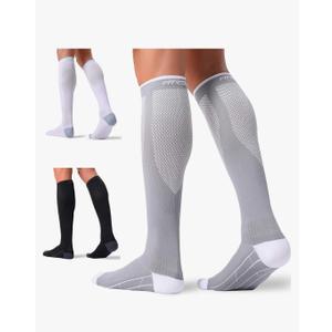 FITRELL 3 Pairs Compression Socks for Women and Men 20-30mmHg-Circulation Support Socks