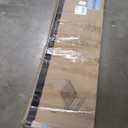 Zevemomo Queen Size Bed Frame with Headboard, Bed Frame Queen Size with Charging Station, Built in LED Light Strip, No Noise, No Box Spring Needed, Rustic Brown(Rectangular Slot)