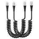 USB Type C to Lightning Cable 3FT 2Pack, Coiled iPhone Charger Fast Charging for Car [Apple MFi Certified] Short USBC iPhone Cord Compatible with iPhone14/13/12/11 Pro Max/XS MAX/8/Plus/iPad/CarPlay (Silver)