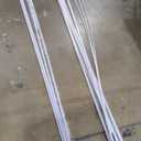 Muzata 10Pack 6.6FT/2M Wider LED Channel Silver Aluminum LED Strips Diffuser Channel with Milky White Cover U102 WW 2M