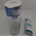 PUR Plus 11-Cup Water Pitcher, 1 Lead-Reducing Filter, Cleaner, Great-tasting Water, Dishwasher Safe, Powerful Filtration, Filter Change Light Indicator, LockFit Cap Design - White