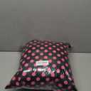 Polka Dot Black and Pink Pattern Throw Pillow (16x16)