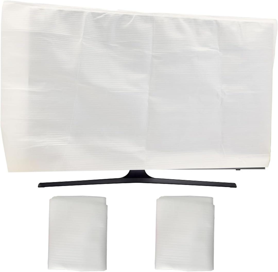 Krodtige 2 Pack Foam Flat Screen TV Covers for TV Protection During Storage, Moving, or Home Renovation, Fits Up to 80" L x 48" W Flat Screen TV(Fits TV Screens up to 80"-85")