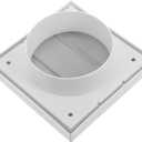 Homoyoyo Portable Wall Vent Kit Rainproof and Windproof Hood Floor Vents for Home