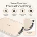 IGREEN Food Warming Mat Portable Electric Warming Tray, Rollable Silicone Heating Pad with 3 Heat Settings & Auto Shut-Off Buffet & Kitchen Food Warmer for Parties, Family Meals & Everyday Use