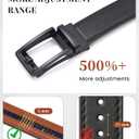 AWAYTR Ratchet Dress Belt for Men - Adjustable Comfort Click Belts for Jeans with Slide Buckle