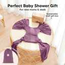 KeaBabies Baby Wrap Carrier Ring Sling - Easy to Wear, Adjustable D-Lite Baby Carrier Newborn to Toddler, Infant Carrying Shirt, Hands Free Bonding, Breathable Fabric Wearing Wrap (Dark Mauve)