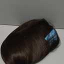 HAIRCUBE Long Layered Synthetic Hair Wigs for Women with Bang(Dark Brown)