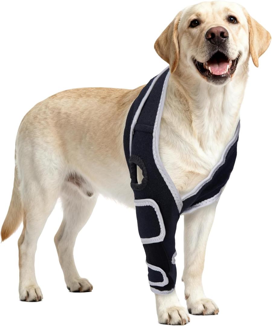 Dog Knee Brace for Torn ACL, CCL Hind/Back Leg Support with Harness & Anti-Slip Straps Adjustable Fit, Soft & Breathable, Post Surgery & Injury Recovery Hand Washable, M