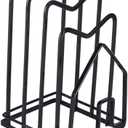 Pot Cover Holder and Cutting Board Storage Rack Organizer for Home Kitchen Space Saving Pan Organizer for Cabinets Lids and Bakeware Kitchen Storage Solution