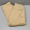 Men's Snow Pants Waterproof Insulated for Winter Outdoor Skiing Snowboarding Ski Pant (Medium, Beige)