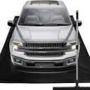 Waterproof Under Car Garage Floor Containment Mat with Squeegee for Snow Rain Mud Oil Protection 7'9" x 18'