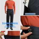 Mens Track Pants Quick Dry Lightweight Joggers Athletic Running Pants Zipper Pockets (XXL)