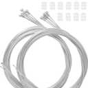 10PCS Bicycle Brake Cable, Bike Derailleur Shifter Cables,Front and Rear Brake Lines Shift Cable Set for Shimano Sram Road Mountain Bike
