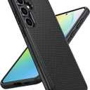 FNTCASE for Samsung Galaxy S24 Case: Dual Layer Heavy Duty Cell Phone Protective Cover Shockproof Rugged with Non-Slip Textured - Military Drop Protection Bumper Tough - 2024, 6.2inch Black