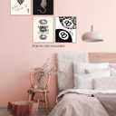 Trendy Leopard Print Lucky Girl 8 Ball Lips Cheetah Ace of Hearts Playing Card Wall Art Prints Set of 4, Funky Y2K Aesthetic Leopard Poster Wall Decor for Girls Room Dorm Apartment, 8x10 Unframed