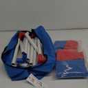 Himal Portable PVC Framed Cornhole Game Set with 8 Bean Bags and Carrying Bag (Blue-Red,3 x 2-feet)