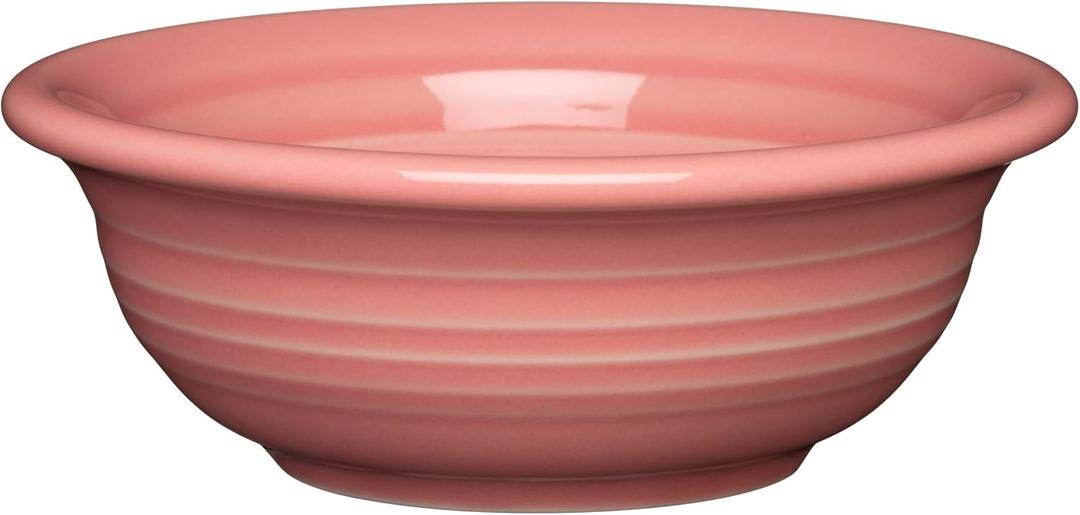 Fiesta 9 oz Fruit/Salsa Bowl  Durable Ceramic, Lead-Free, Dishwasher/Microwave/Oven Safe  Made in USA - Peony