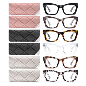 CCVOO 6 Pack Oprah Reading Glasses for Women, Eyeglasses, Blue Light Readers for Women, Computer Eye Glasses, Cheaters
+3.0