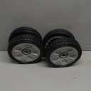(4 Pack) Lawn Mower Wheels Kit Compatible with Honda HRR216 HRS216 HRT216 Walk Behind Lawn Mower - 2 Rear Wheels Replaces 42710-VE2-M02ZE + 2 Front Wheels Replace for 44710-VL0-L02ZB
