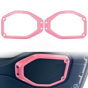 BARONG for Jeep Wrangler JL JLU 2018-2023 for Jeep Gladiator JT 2020-2023 Accessories Interior Top Roof Speaker Cover Trim (Pink