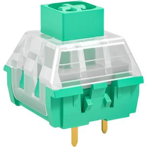 Ranked Kailh Box Key Switches for Mechanical Gaming Keyboards | Plate Mounted (Kailh Box Glazed Green, 90 Pcs)