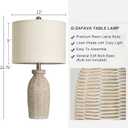 22.75" Table Lamps for Living Room Small Lamps for Bedroom Bedside Lamps Set of 2 Boho Lamps for Night Stands Nightstand Lamp Farmhouse Vintage Rustic Modern Side End Table Lamp Light Home Deco Gifts