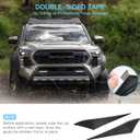 2Pcs Front Side Grille Patch Decor Compatible with Toyota Tacoma 2024 2025 2026, Front Fog Light Decals Fit 4th Gen Tacoma Accessories Car Truck Label, Black