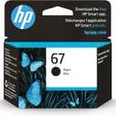 HP 67 Black Ink Cartridge | Works with HP DeskJet 1255, 2700, 4100 Series, HP ENVY 6000, 6400 Series | Eligible for Instant Ink | 3YM56AN
