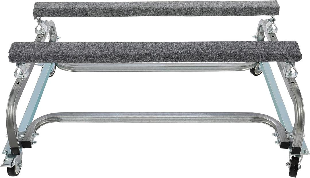 ECOTRIC 1000 LBS Capacity Watercraft PWC Dolly Boat Jet Ski Stand Storage Trailer Watercraft Cart Watercraft Dolly PWC Dock Slipway Cart Adjustable Bunks W/ 4 Casters and 2 Brakes