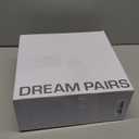 DREAM PAIRS Women's Gogo Boots Square Toe Side Zipper Chunky Heel Knee High Boots For Women, Size 11,White,DWUMKB2517