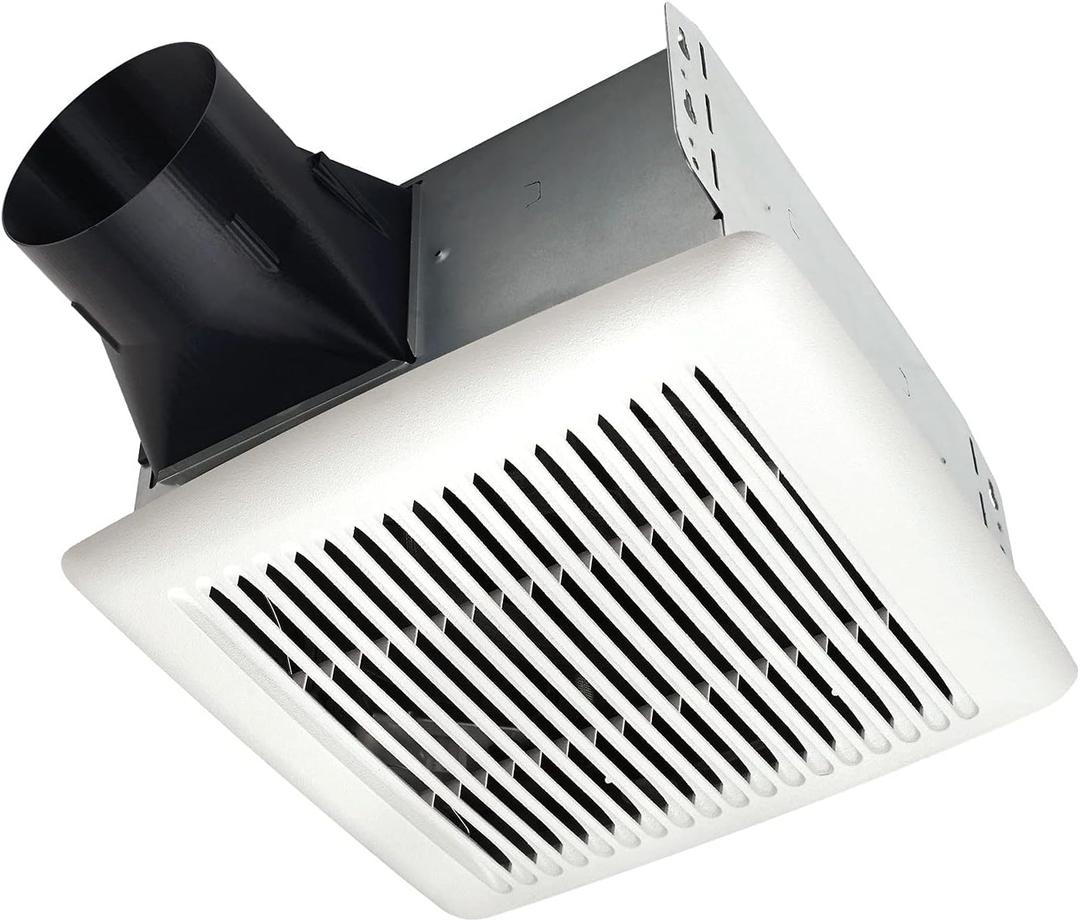 Broan-NuTone AE110 Invent Flex ENERGY STAR Qualified Single-Speed Ventilation Fan, 110 CFM 1.0 Sones, White