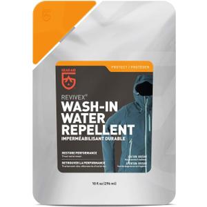 GEAR AID Wash-in Water Repellent, Long-Lasting Waterproofing for Snow and Rain Outdoor Gear, Concentrated Formula, Durable Protection Against The Elements, 10 Fl oz