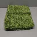 Yimobra Bathroom Rugs Non Slip Washable, Ultra Soft and Water Absorbent Bath Mats, Plush Fluffy Shower Mat Outside, Microfiber Thick Matts for Bathroom Floor/Sink, 24x17, Light Green and Dark Green