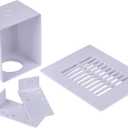 Oatey 39260 Wall Box with Plastic Louvered Faceplate Air Admittance Valve, White
