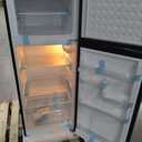 Frigidaire EFR753, 2 Door Apartment Size Refrigerator with Freezer, Retro Chrome Handle, 7.5 cu ft, Platinum Series, Stainless Steel, 7.5