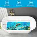 XIYUNTE Baby Bath Mat for Tub Non Slip Kids Bath Mat - 40''x16'' Extra Long Cartoon Bathtub Mat Non Slip Kids Shower Mat Eco-Friendly Toddler Bath Mats with Suction Cups, Machine Washable