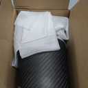 Carbon Fiber 2.5" Inlet to 4.0" Outlet Exhaust Tip, Universal Stainless Steel 2.5 inch Inlet Slant Cut Exhaust TailTip Tail Pipe with Clamp, 16cm/6.3" Overall Length