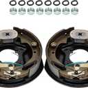 Youxmoto 10" X 2-1/4" Trailer Electric Brake Assembly (1 Right Hand+ 1 Left Hand), 4 Hole Mounting for 3,500 lbs to 4,000 lbs Trailer Axles Brakes Kits. 1 Pair