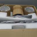 Stepeak Floor Lamp with Shelves, Modern Floor Lamps for Living Room, 3-Lights Standing Lamp with Linen Shade and Foot Switch, Industrial Standing Lamps for Bedroom, Black Tall Table Lamp for Office