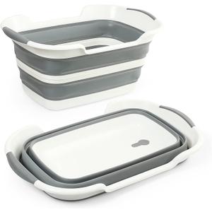 Collapsible Dog Bathtub, Dog Tubs for Bathing, Portable Tub, Dog Wash Tub, Pet Tub and Dog Bath Tub for Dog/Cat/Pet and Puppy Bath Tub, Dog Tub for Pets and Cats (Gray)