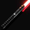 CVCBSER Upgrade App Dueling Lightsaber, Motion Control 16 Sets Sound Effects and 16 Colors Changeable, Smooth Swing Metal Light Saber for Adults (Black-rgb)