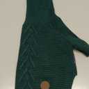 cyeollo Dog Sweater Pullover Turtleneck for Dogs, Classic Knitwear Fall Winter Cold Weather Dog Clothes Warm Pet Apparel Small Medium Large Dog Sweaters, Green, Size: Small