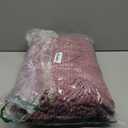 OLANLY Thick Bathroom Rugs 59x24, Extra Soft Absorbent Chenille Striped Bath Rugs, Rubber Backing, Machine Wash Dry, Bath Mats for Bathroom Floor, Tub and Shower, Home Decor Accessories, Deep Plum